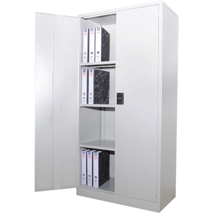 STERLING FULL HEIGHT CUPBOARD WITH STEEL SWINGING DOOR C/W 3 ADJUSTABLE SHELVE (S118)