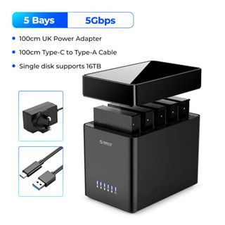 ORICO 5-bay external hard disk cabinet Type-C hard DS500C3