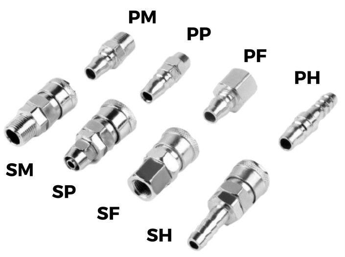 PH40 Pneumatic Air Coupler for Air Compressor Series Socket and Plug, Quick connector, Compressor connector
