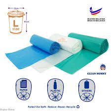 PLASTIC BAG SAMPAH SIZE L 75 X 97CM (30PCS/PACK)