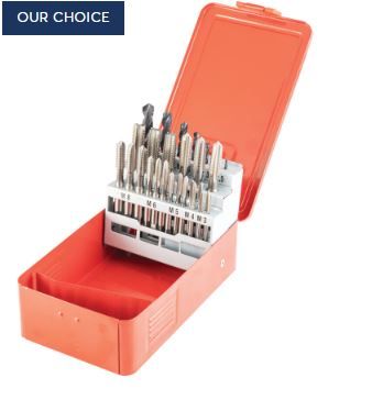 Sherwood M3-M12 / 2.50-10.20mm HSS Ground Flute Tap & Drill Set - 28 Pieces SHR0259960K