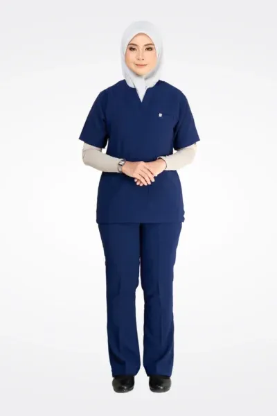 Others WOMEN ] SCRUB – SPACE BLUE | STELLAR SERIES (STRETCHABLE LYCRA
