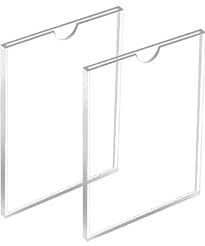 A4 BLANK TRANSPARENT ACRYLIC SIGN HOLDER - WALL