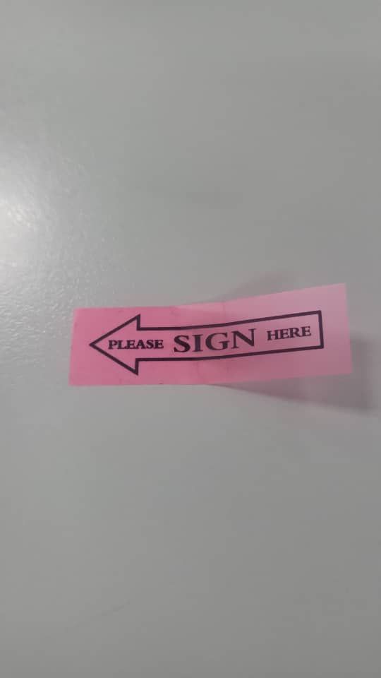 Sign Here 12mm x 45mm (Mix colour)