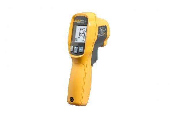FLUKE 62 MAX SINGLE LASER INFRARED THERMOMETER, 10:1 SPOT