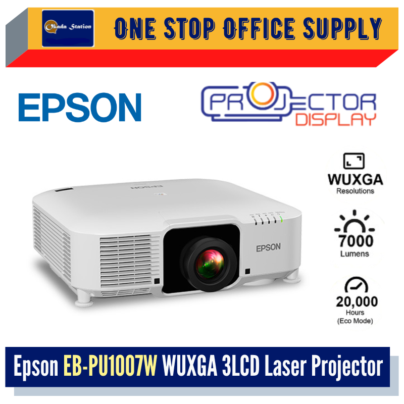 Epson EB-PU1007W WUXGA 3LCD Laser Projector / 4K HDR / 7000 Lumens / Projector / EB-PU1007W