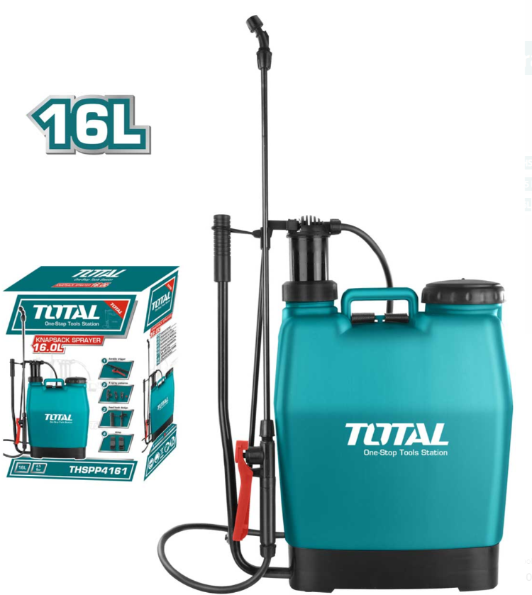 TOTAL THSPP4161 KNAPSACK SPRAYER (SPRAYING PRESSURE: 4.5 / BAR CAPACITY : 16L)