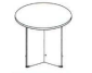 EX ROUND CONFERENCE TABLE 4'