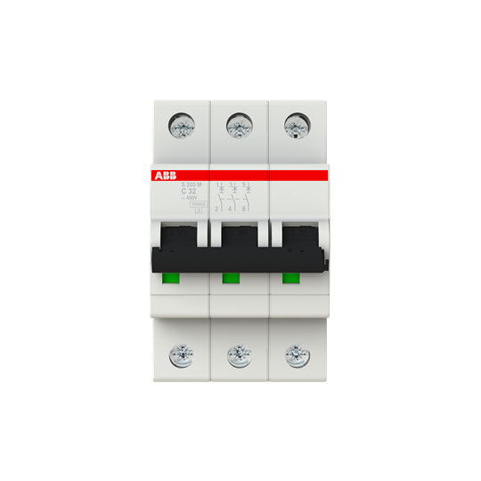 ABB *ABB S203M-C32 Miniature Circuit Breaker - 3P - C - 32 A