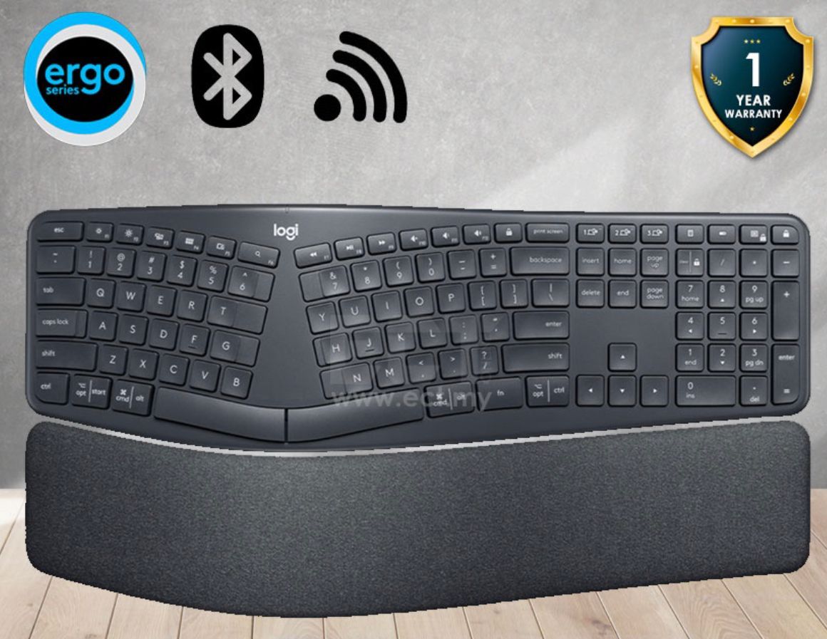 Logitech Ergo K860 Wireless Bluetooth Split Keyboard