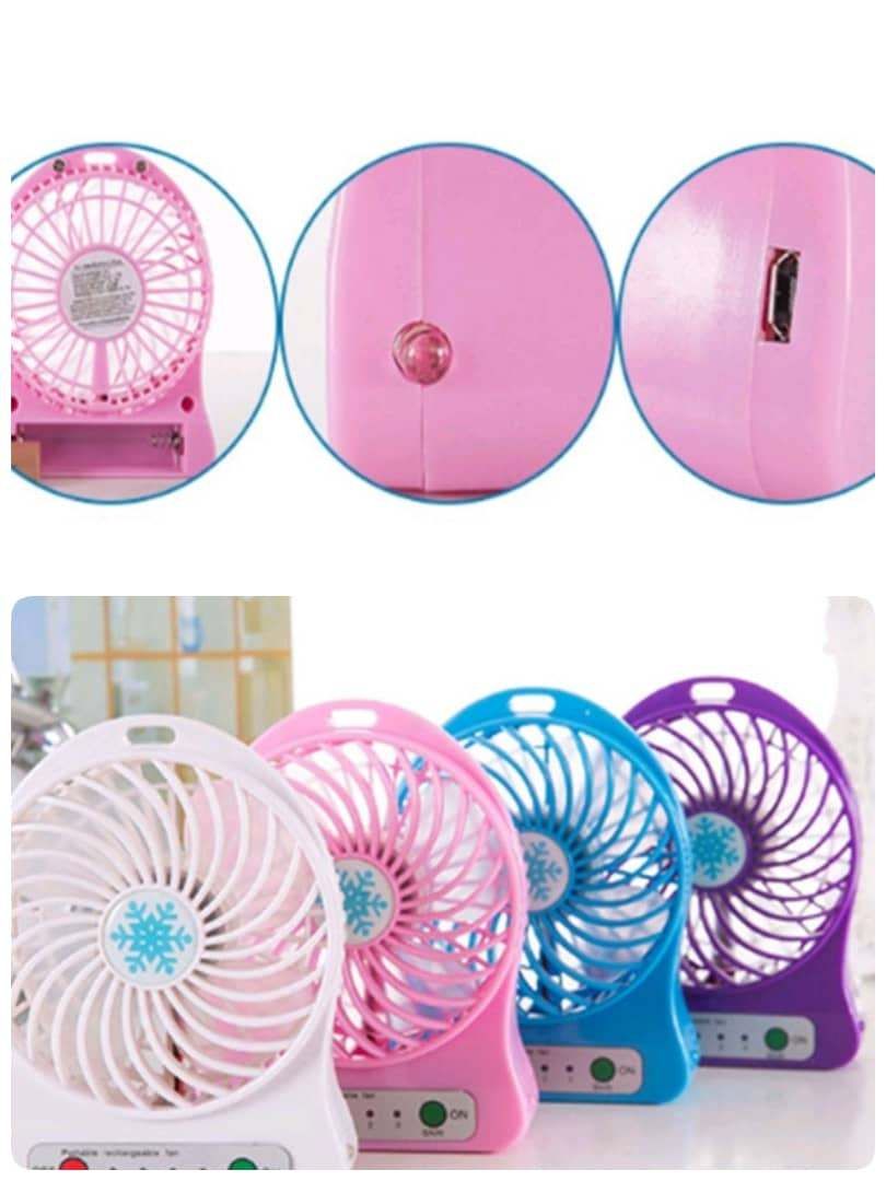 Portable Mini USB Fan Rechaegerable Battery Cool Corporate Gift