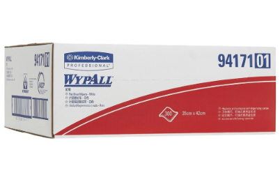 WYPALL X70 FLATSHEET MANUFACTURED RAGS 300 SHEETS