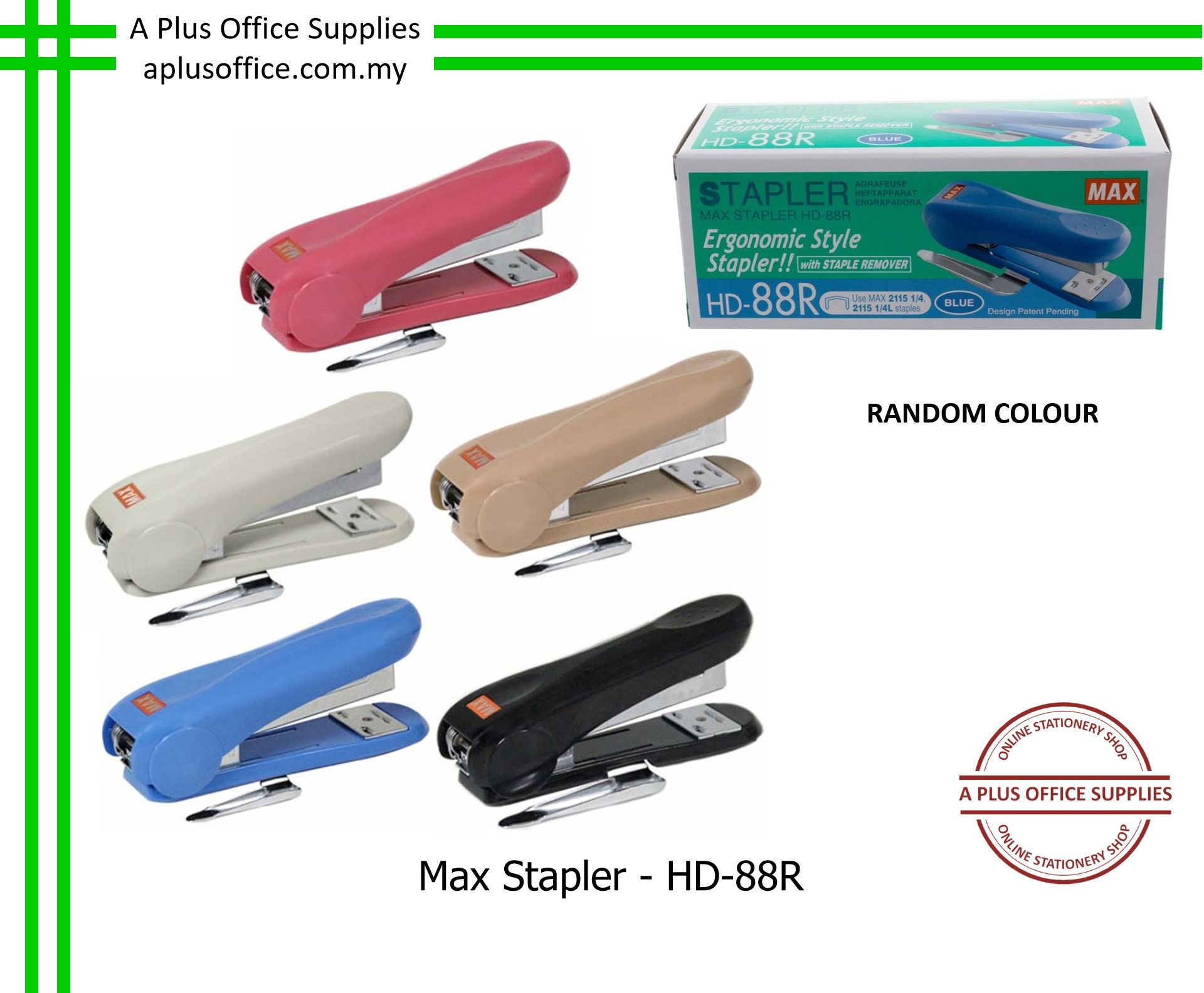 MAX HD-88R Stapler / Pengokot