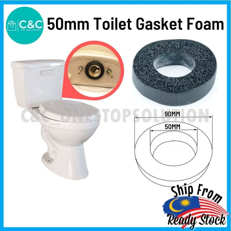 C&C Foam Gasket Rubber For Toilet Cistern Tank Toilet Bowl Gasket Sealing Ring Flange Ring Rubber Gasket Anti Leak