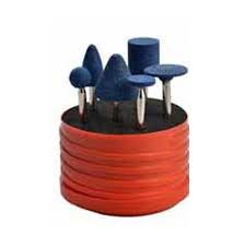 Temo 6Pc Vitrified CBN Mounted Point Set