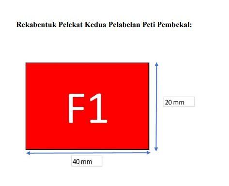 - Stiker Kedua Label Peti Pembekal TNB [100s]