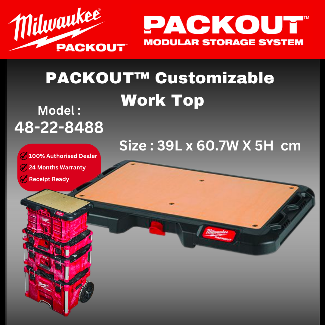 Milwaukee PACKOUT Customizable Work Top / 48-22-8488 / Packout Work Top / Milwaukee Working Platform