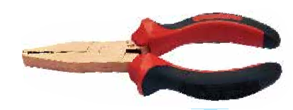 Temo 150mm Safety Flat Nose Pliers - Be-Cu