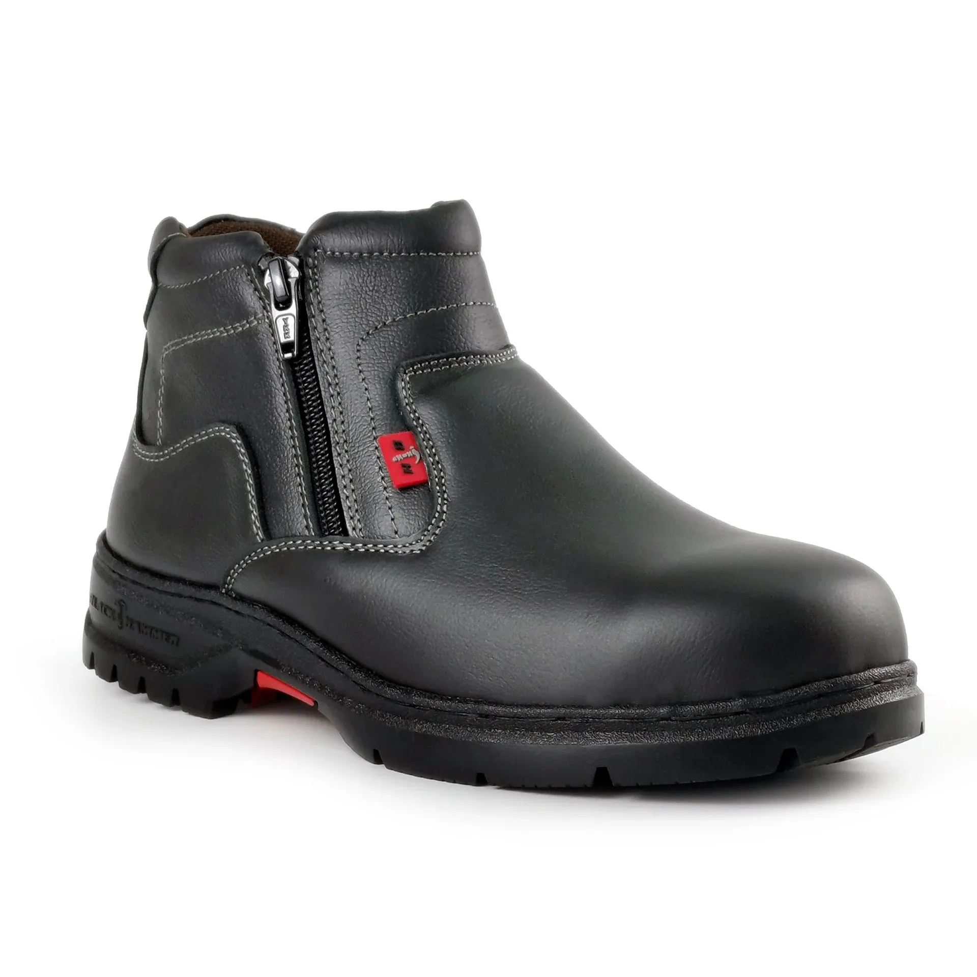Black Hammer Mid-cut Double Zip - Black