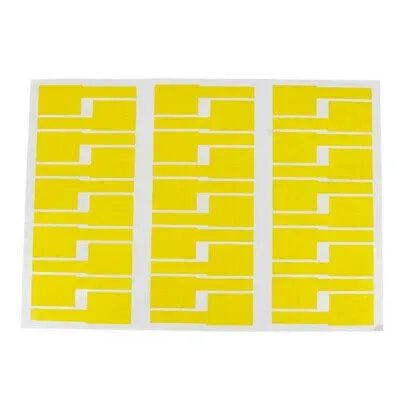 Cable Wire Label Sticker Yellow