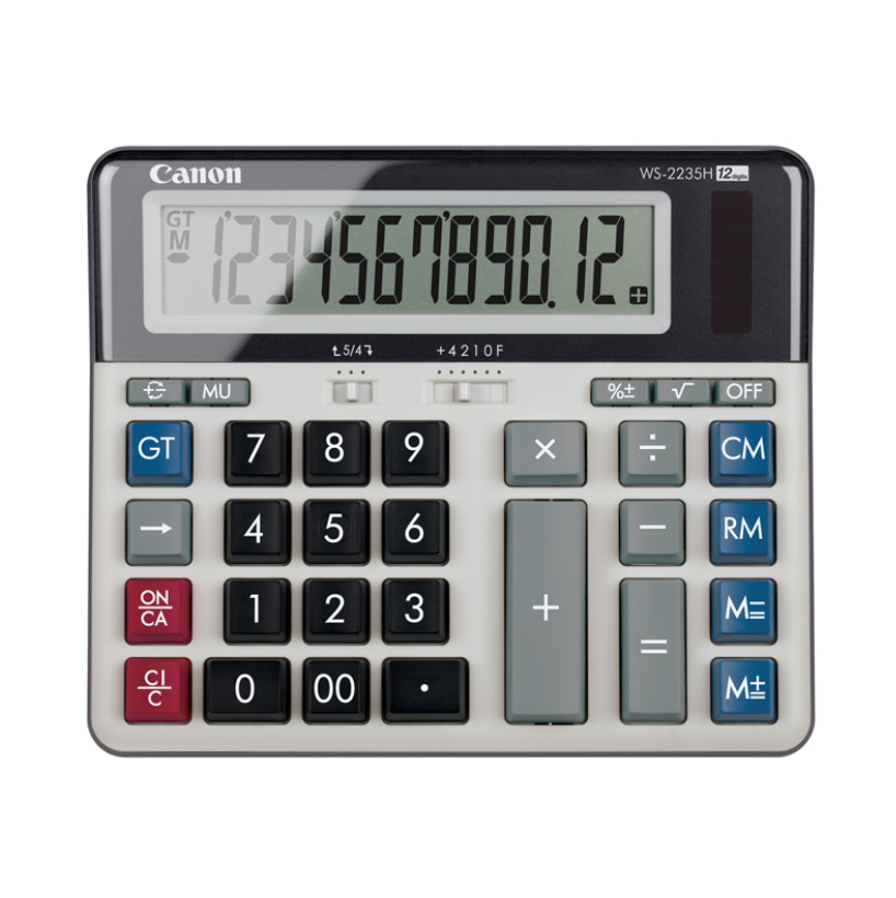CANON WS-2235H DESKTOP CALCULATOR (12-DIGIT)