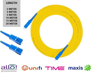 PATCH CORD 3.0 SC/UPC YELLOW ( 2M ,3M ,5M ,10M ,15M,20M ) PC101