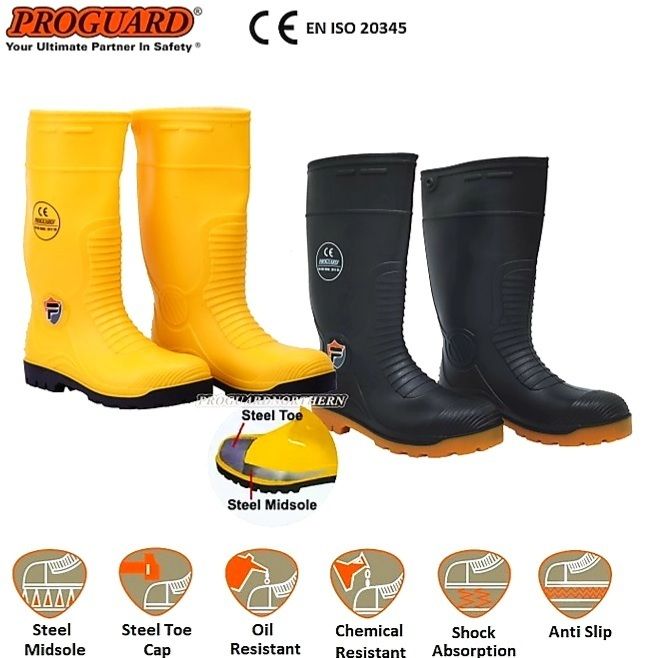 Proguard Safety Wellington Boots R219MSTC Yellow