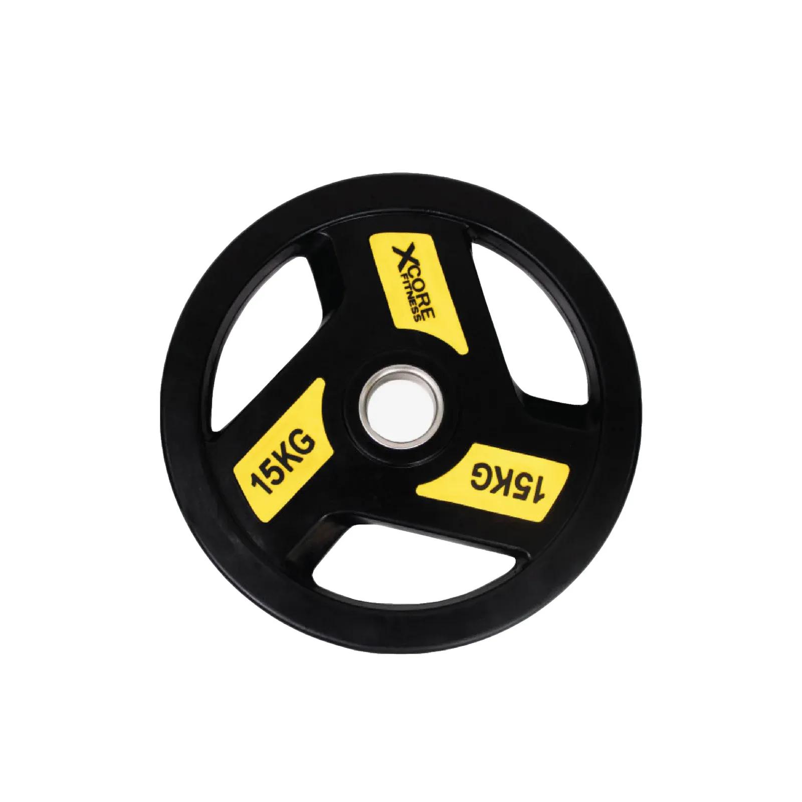 XCORE Premium Olympic Tri-Grip Rubberised Weight Plate 15kg