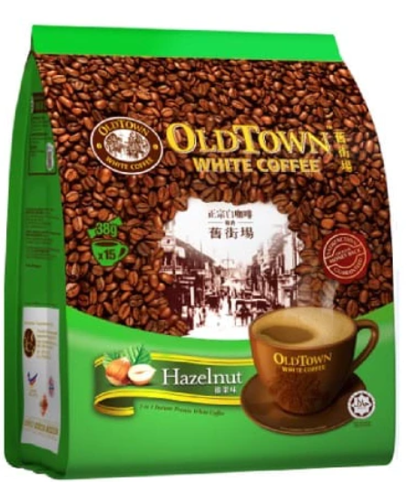 *Old Town White Coffee 3 in 1 Hazelnut Instant Premix (38g x 15 sticks)