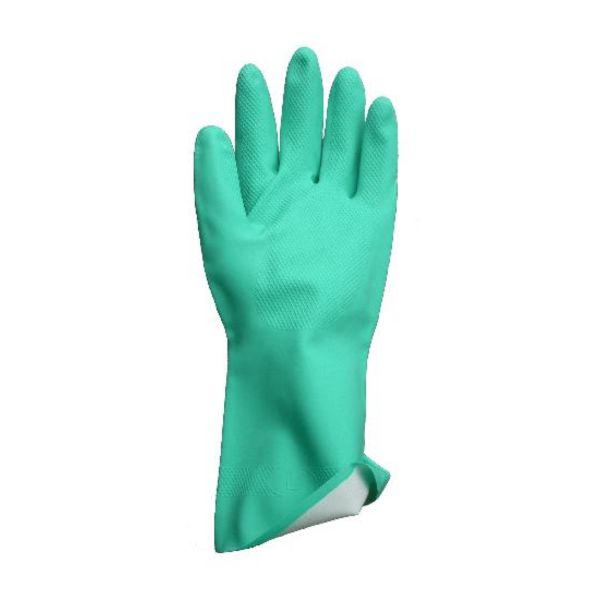 SAFETYWARE CHEM-PRO鈩�18MIL 15鈥�HEAVY DUTY CHEMICAL RESISTSANT FLOCKLINED NITRILE GLOVES Item Code: GNF1815