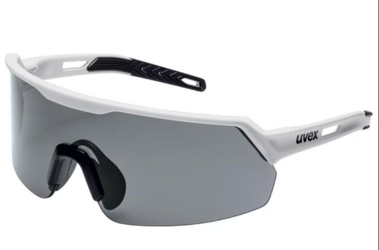 UVEX 9122480 Ultrashield Safety Spectacle White/Black Frame Grey Polycarbonate Len