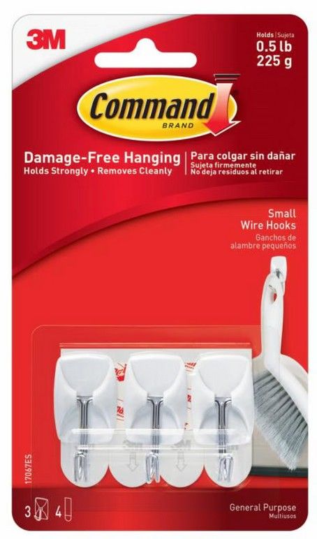 3M HOOK (for hanging cloth) 1 set/3pcs 3M17067