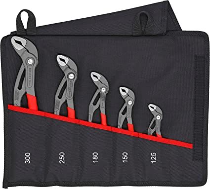 Knipex *Knipex 00 19 55 S5 5 Piece Cobra Groove Joint Plier Set