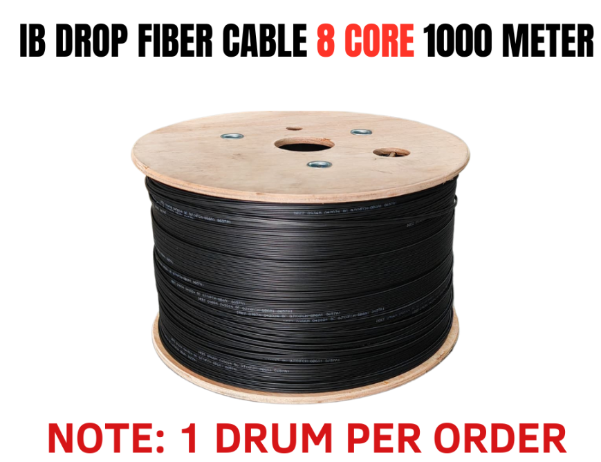 FTTH 8 CORE OUTDOOR IB DROP FIBER CABLE 1000M (FRP)GJYXFCH-8B6A1 G657A1 IB203