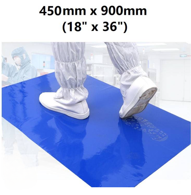 CLEAN ROOM STICKY MATS ANTI STATIC BLUE TACKY ESD MAT