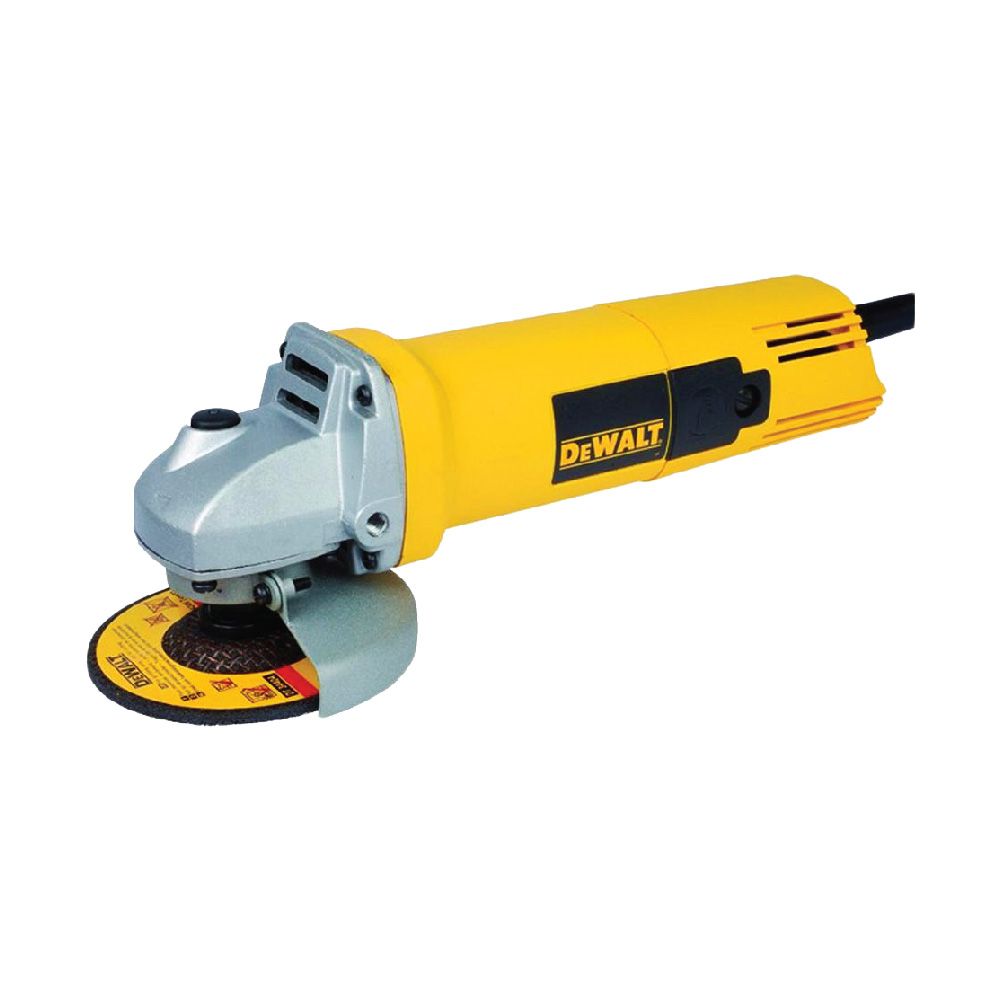 Dewalt 100mm (4") 680W Small Angle Grinder with Bonus Carbon Brush (Toggle Switch)