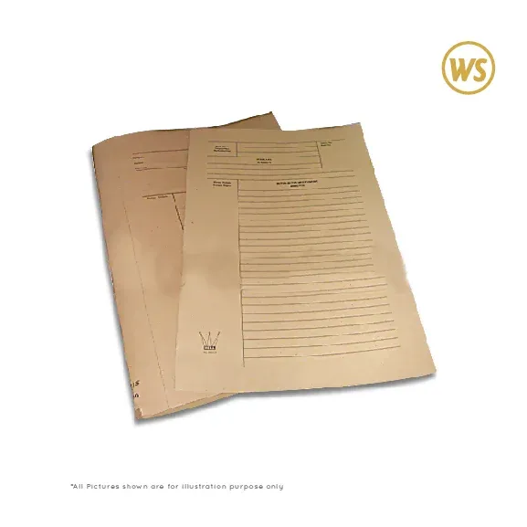 BROWN PAPER FILE -150G 1PKT 100PCS - (FAST DELIVERY & LOCAL SUPLLIER)