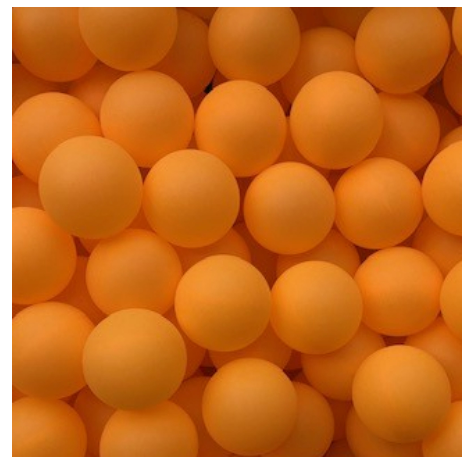 *5 pcs 40mm Assorted Color ORANGETable Tennis Training Claw Machine Game