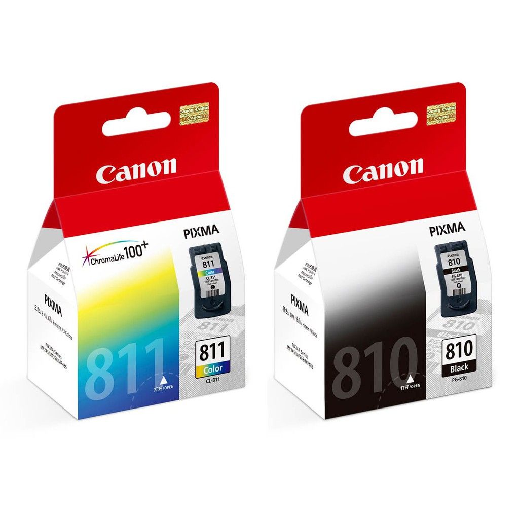 CANON PG-810 BLACK INK CARTRIDGE, CANON CL-811 COLOUR INK CARTRIDGE