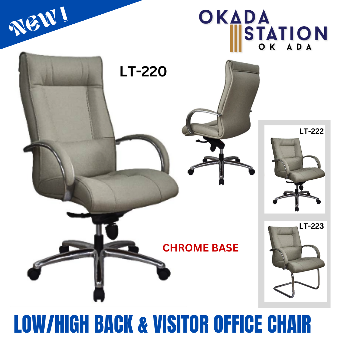 LT-220/222/223 PU LEATHER ERGONOMIC OFFICE CHAIR -ALL MODEL / ERGONOMIC OFFICE CHAIR / EXECUTIVE CHAIR / OFFICE CHAIR / PU LEATHER / LT-220 / LT-222 / LT-223