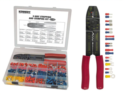 *KENNEDY KEN5155530K ASSORTED TERMINALS & CRIMPING TOOL 361-PCE KEN-515-5530K