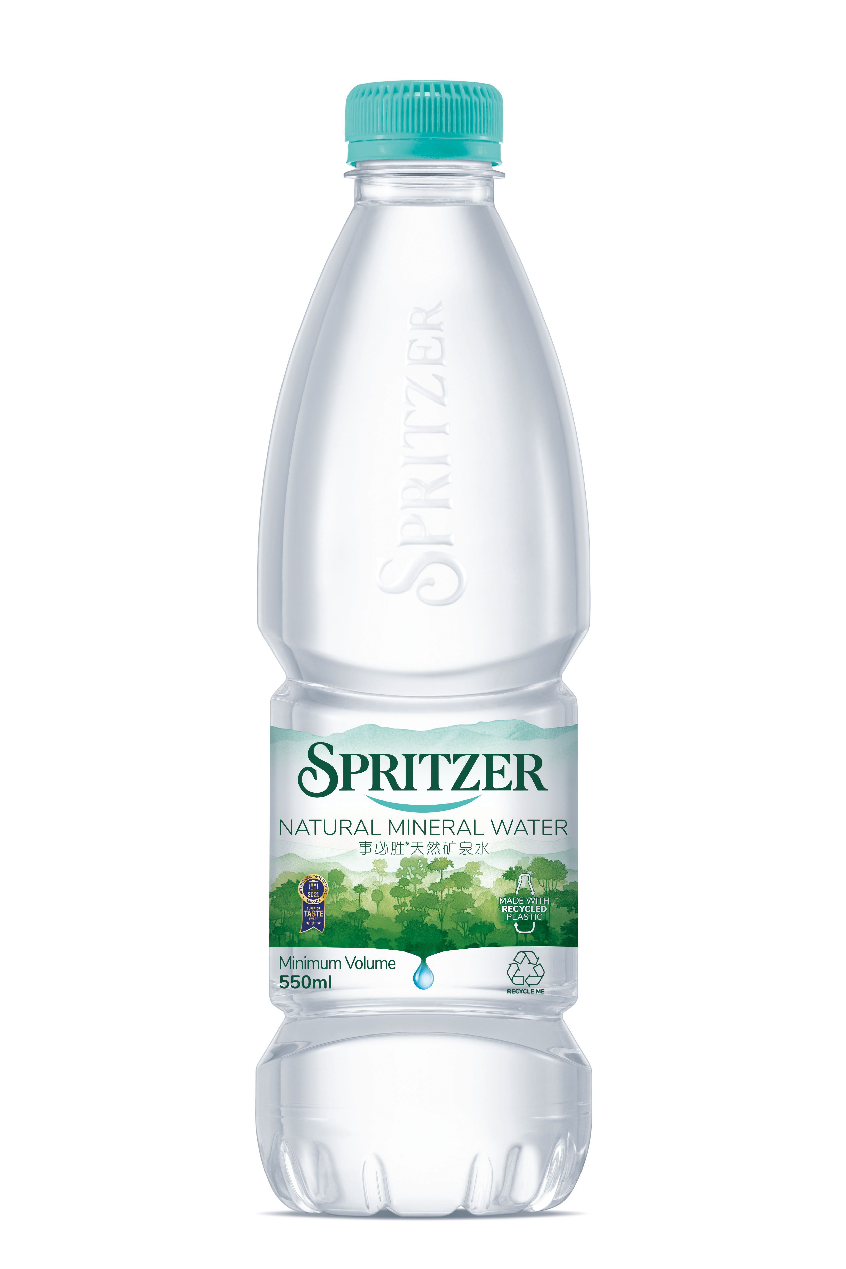 SPRITZER NATURAL MINERAL WATER 550ML X 24 BOTTLES
