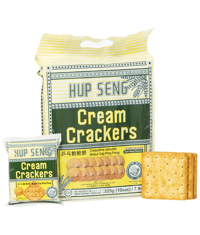 Hup Seng Cream Cracker 225g (10 Sac)
