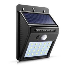 20 LED Solar Power PIR Motion Sensor Wall Light
