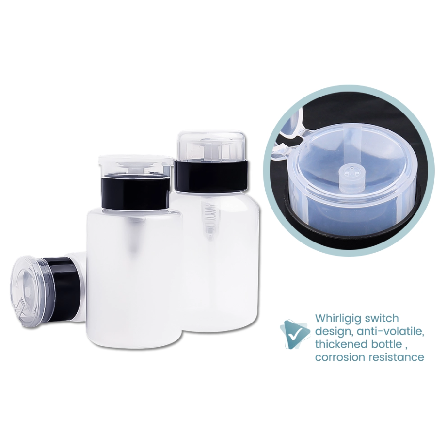 PRESS-TYPE LEAK-PROOF REFILLABLE FIBER OPTIC CLEANING ALCOHOL BOTTLE