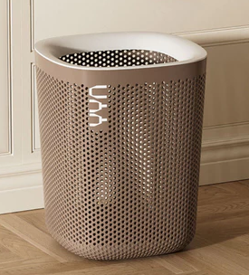 Aesthetic Muji Dustbin Kitchen Anti Odor Trash - Brown 18L