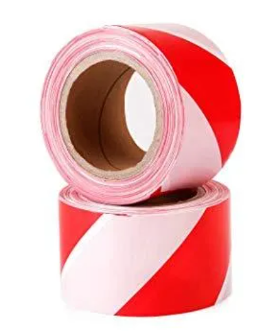 *BARRICADE TAPE AWAS RED WHITE / YELLOW BLACK
