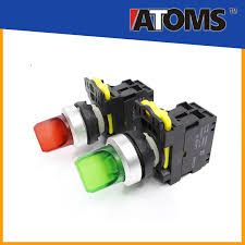 ATOMS AT115 Illuminated Selector Switch 2WAY 3WAY LED Selector Switch GREEN RED