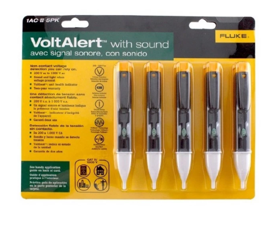FLUKE 1AC II VOLTALERT™ 5-PACK 90 V AC TO 1000 V AC