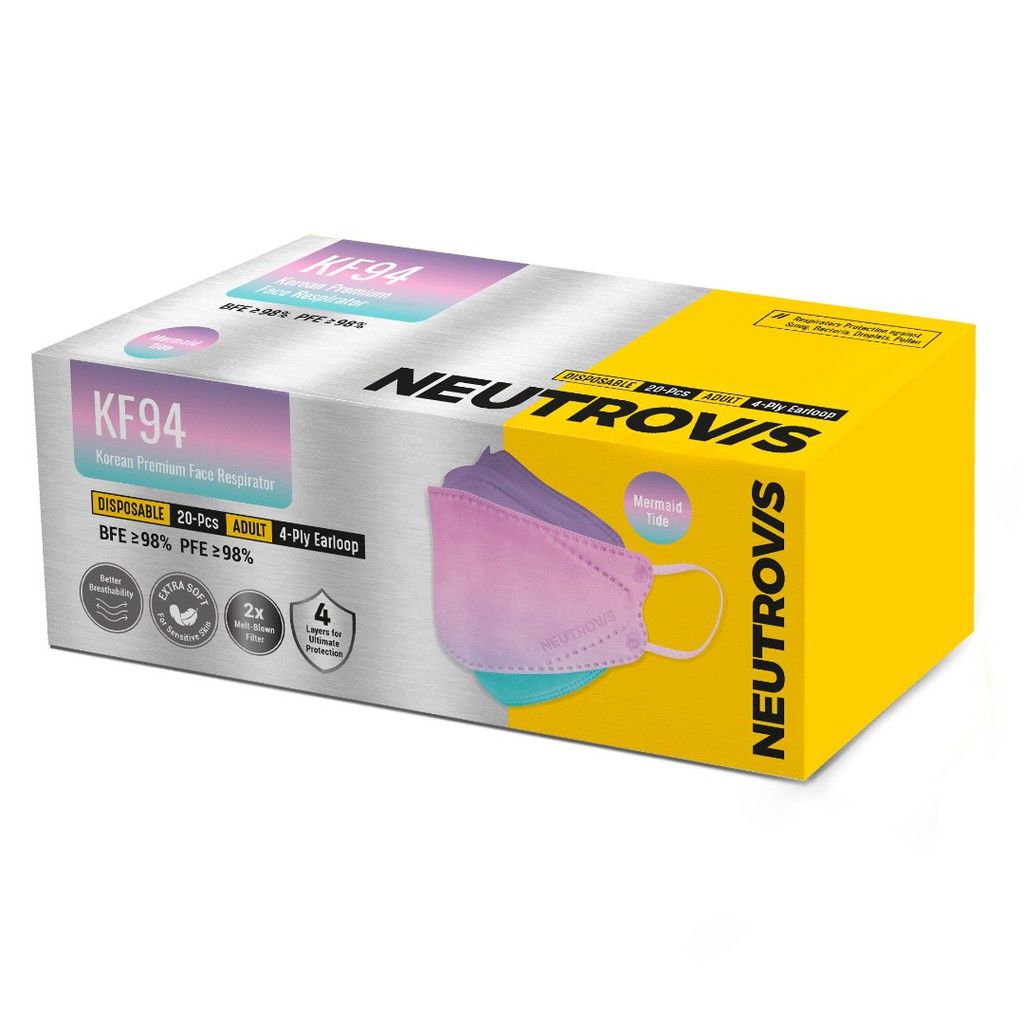 Neutrovis KF94 Face Mask Full Range 22264 Mermaid Tide Y-HK-71951-KK